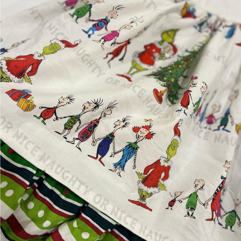 Beautiful custom made Grinch Dress ! Size 2t /3t - Picture 7 of 9